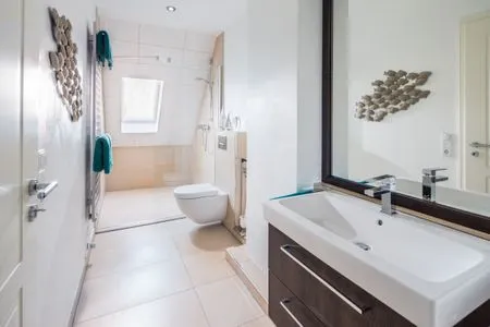 Badezimmer Ebbe & Flut  Watt`n Blick