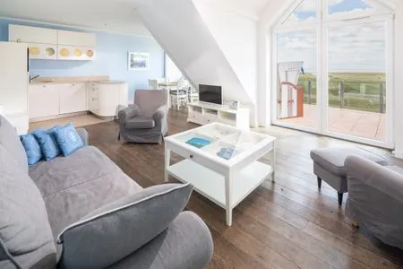 Wohnzimmer Ferienwohnung Sternendeck