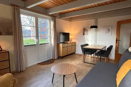 Wohnzimmer Ferienwohnung Wattverliebt Pellworm
