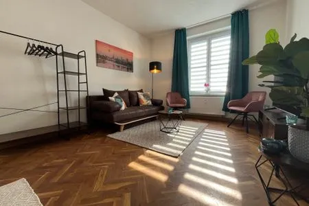 Wohnzimmer Wohnperle Oskar06 - zentral, Parkplatz