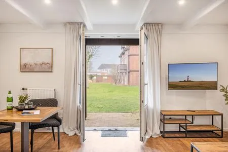 Wohnzimmer Ferienwohnung Meerzeit Pellworm