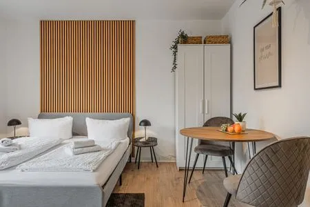 Bett Ferienwohnung Förde-Stübchen Eckernförde