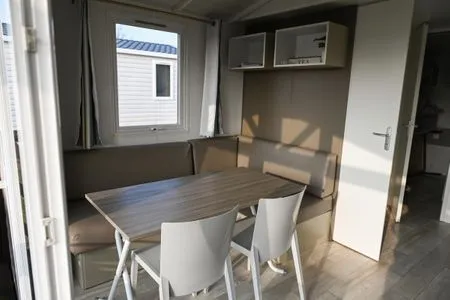 Wohnzimmer Ferienpark Süderstapel - Eiderlodge 2 Hundefreundlich