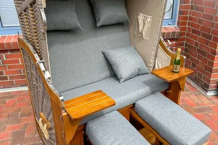Terrasse Haus Dünenblick Ferienwohnung 6
