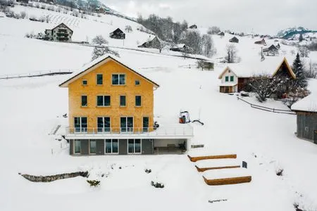 Hauptansicht Chalet Lehni mit separatem Apartment