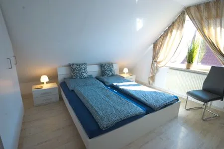 1.Schlafzimmer Ferienwohnung Robbe