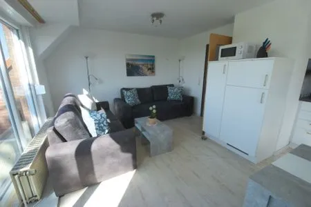 Wohnzimmer Ferienwohnung Robbe