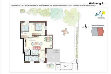 Grundriss Haus Christine Ferienwohnung 2