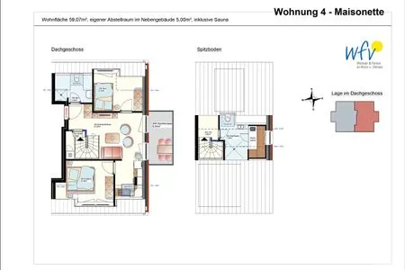 Grundriss Haus Christine Ferienwohnung 4