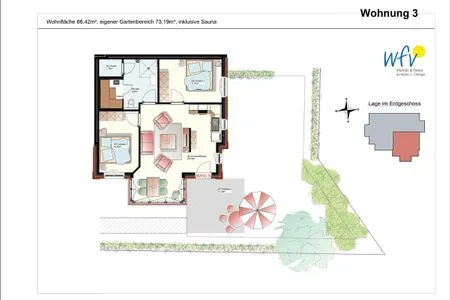 Grundriss Haus Casper Ferienwohnung 3