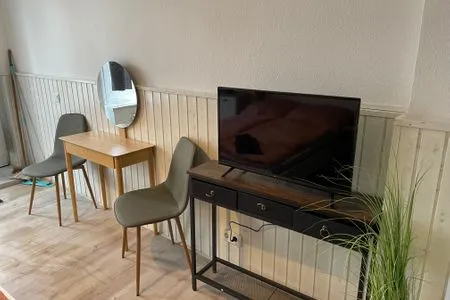 Wohnzimmer Handwerkerwohnung "Daniel" in Halle mit Stellplatz