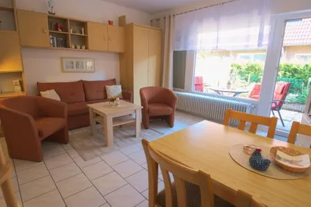 Wohnzimmer Ferienwohnung Muschel