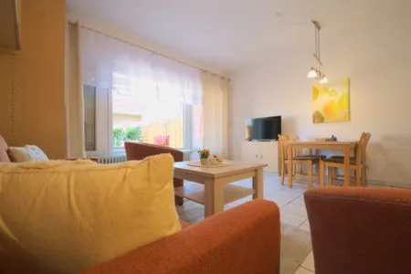 Wohnzimmer Ferienwohnung Muschel