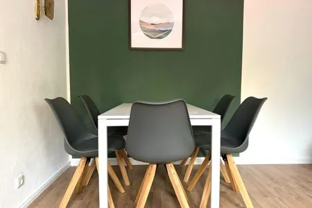 Wohnzimmer Ferienhaus "Jasmine" in Hettstedt mit 3 Schlafzimmern