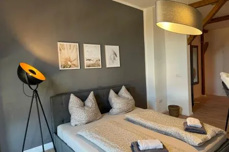 Wohnzimmer Gemütliches Dachgeschoss-Appartement "Nina" in Halle mit 2 Schlafzimmern und Stellplatz