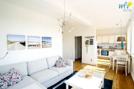 Wohnzimmer Haus Süderoog Ferienwohnung Vördör