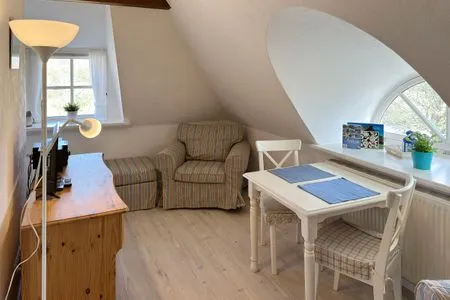 Wohnzimmer Hüs Sanskiin Ferienwohnung *Driiwholt*