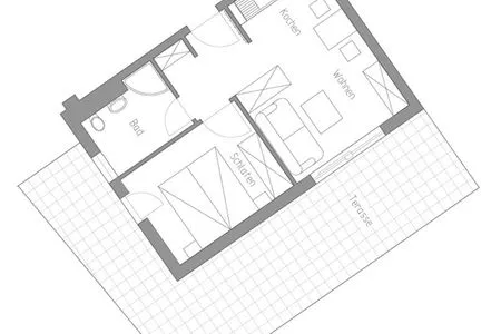 Grundriss Schloonseevillen, Whg. 04