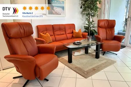 Wohnzimmer Villa Marfa, Whg. 03