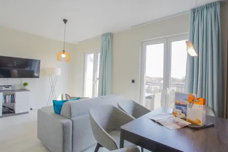 Ferienwohnung Sommerzeit Ostseebad Wustrow ZweiWasser Alte Seefahrtschule Gemütliches Wohnzimmer  Sommerzeit