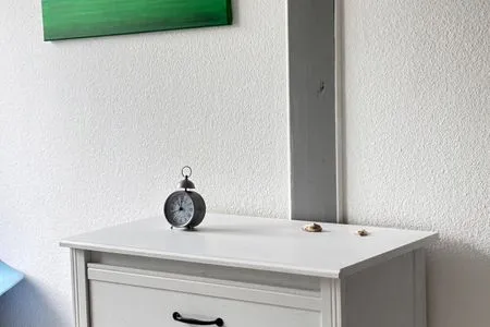Wohnzimmer Ferienwohnung Pellwormer Inselperle