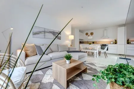 Wohnzimmer Bernsteinquartier, Dünengras, Whg. 04.39