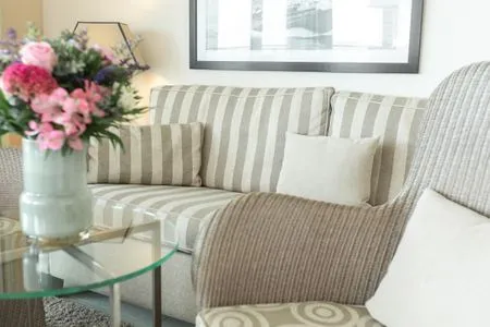 Wohnzimmer Ferienwohnung Friesenrose