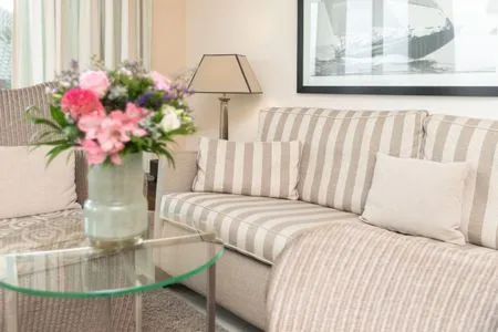 Wohnzimmer Ferienwohnung Friesenrose