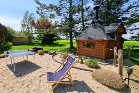 Garten Ferienwohnung "Ackerblick" in Schwartbuck