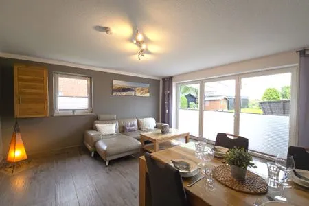 Wohnzimmer Ferienwohnung "Auszeit" Ostseenah am Schönberger Strand