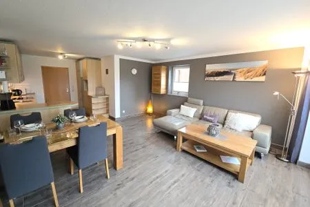 Wohnzimmer Ferienwohnung "Auszeit" Ostseenah am Schönberger Strand