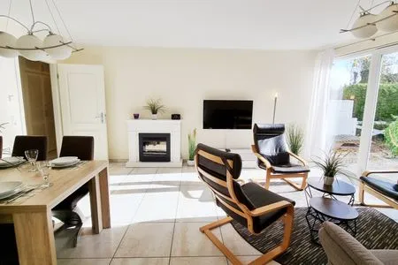 Wohnzimmer Ferienwohnung "Baltic Sunshine" in Kalifornien an der Ostsee