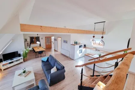 Wohnzimmer Ferienwohnung "Feldkieker" in Schwartbuck