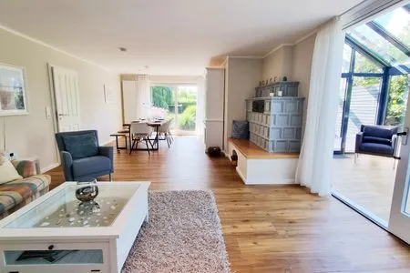 Wohnzimmer Ferienhaus "Küstenhuus" in Kalifornien an der Ostsee