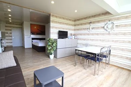 Wohnzimmer Ferienwohnung "Möwe" in Schönberg-Holm an der Ostsee