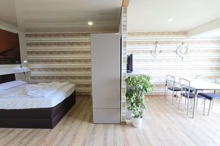 Wohnzimmer Ferienwohnung "Möwe" in Schönberg-Holm an der Ostsee