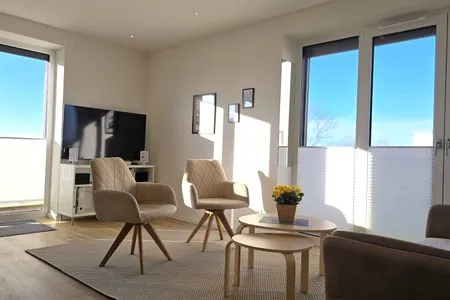 Wohnzimmer Ferienwohnung "Sandy Beach" in Schönberg-Kalifornien