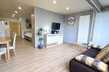 Wohnzimmer Ferienwohnung "Seepferdchen" in Schönberg-Holm an der Ostsee