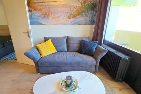 Wohnzimmer Ferienwohnung "Strandleben" Stilvoller Urlaub an der Ostsee