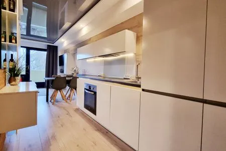 Küche / Küchenzeile Ferienwohnung "Strandleben" Stilvoller Urlaub an der Ostsee