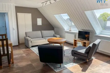 Wohnzimmer Haus Seemöwe Ferienwohnung Möwennest