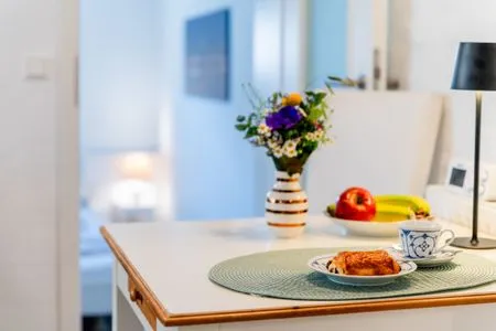 Küche / Küchenzeile Ferienwohnung Am Hafen