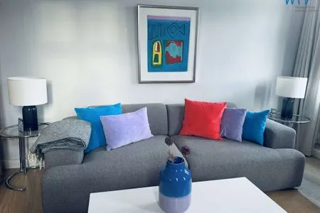 Wohnzimmer Logirhaus Doyen Ferienwohnung Robbenplate