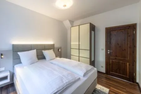 Ferienwohnung Kleines Meer Schlafzimmer mit Kleiderschrank  Kleines Meer