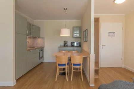 Ferienwohnung Herzmuschel Küchenzeile mit Essbereich  Herzmuschel