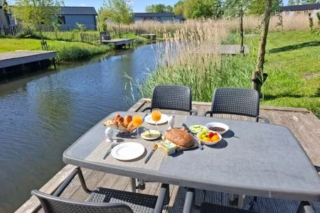 De IJssel Eilanden Chalet Steghouse mit Zaun Nr. 546 Kampen /  Reevemeer - 