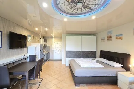 Wohnzimmer Ferienwohnung "Leuchtturm" in Schönberg-Holm an der Ostsee