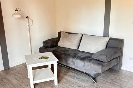 Wohnzimmer Ferienwohnung Deichbude Pellworm