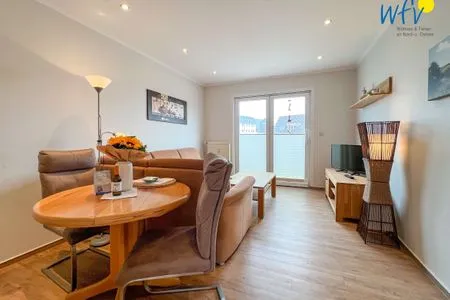 Wohnzimmer Apartmenthaus Roberta Ferienwohnung Borkum Riff