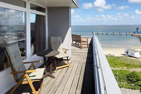 Balkon Haus Nordenlicht Ferienwohnung Kiek-ut